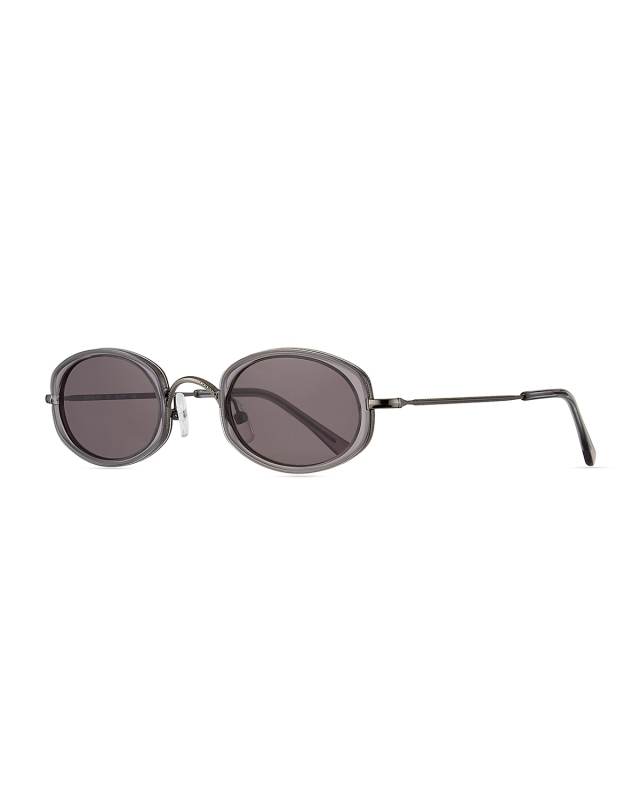 Ravello Oval Acetate & Metal Sunglasses